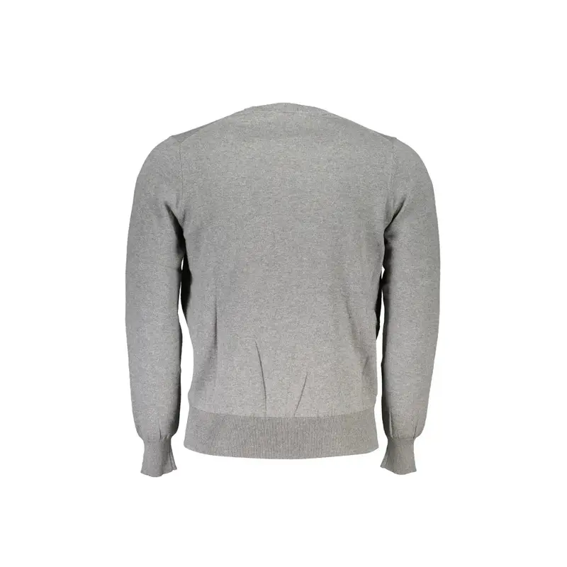 Maglione Uomo Grigio Girocollo Maniche Lunghe miniatura 2