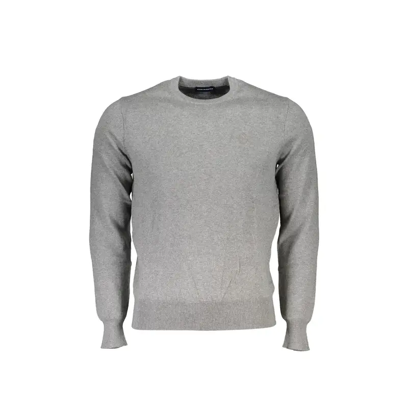 Maglione Uomo Grigio Girocollo Maniche Lunghe