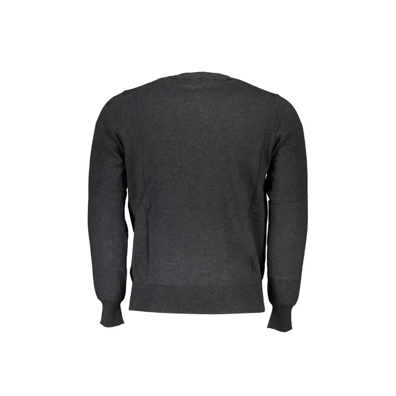 Maglione Uomo Grigio Girocollo Maniche Lunghe miniatura 2