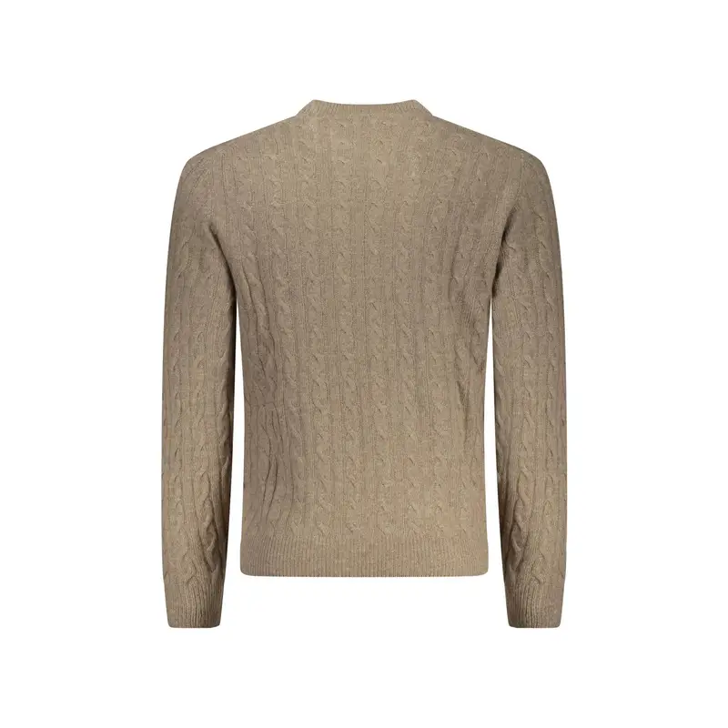 Maglione Uomo Marrone Ricamo miniatura 2