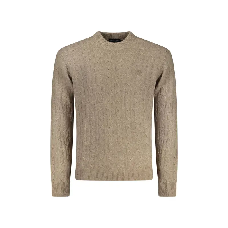 Maglione Uomo Marrone Ricamo