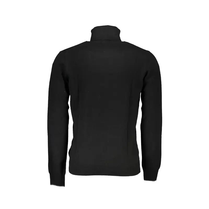 Maglione Uomo Nero Dolcevita Maniche Lunghe miniatura 2