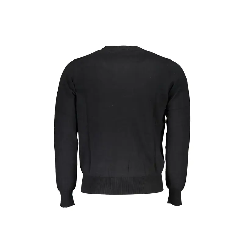 Maglione Uomo Nero Girocollo Maniche Lunghe miniatura 2