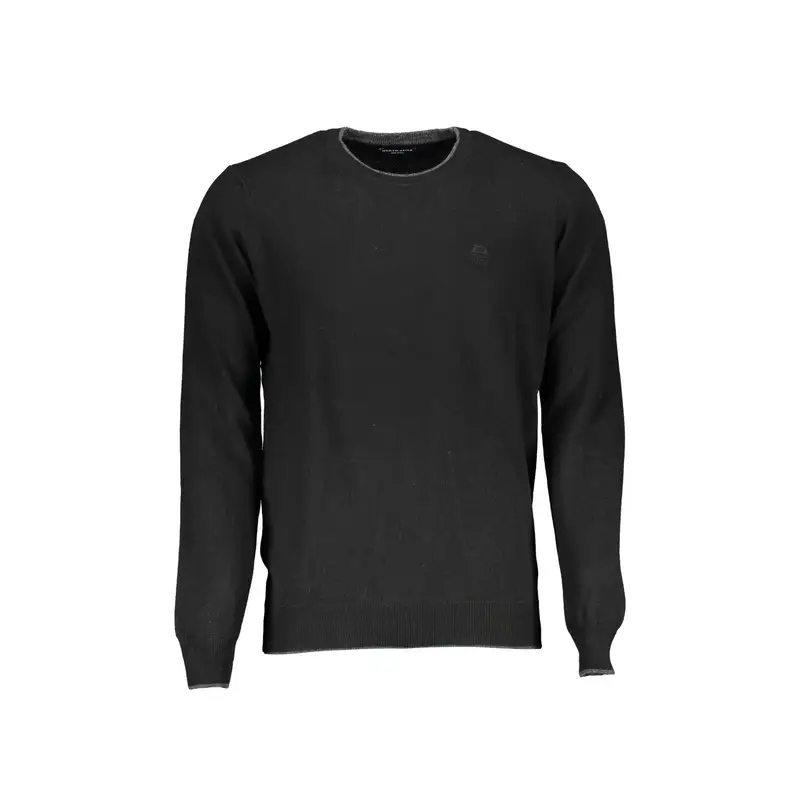 Maglione Uomo Nero Ricamo