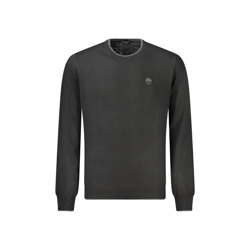 North Sails Maglione Uomo Nero con Ricamo