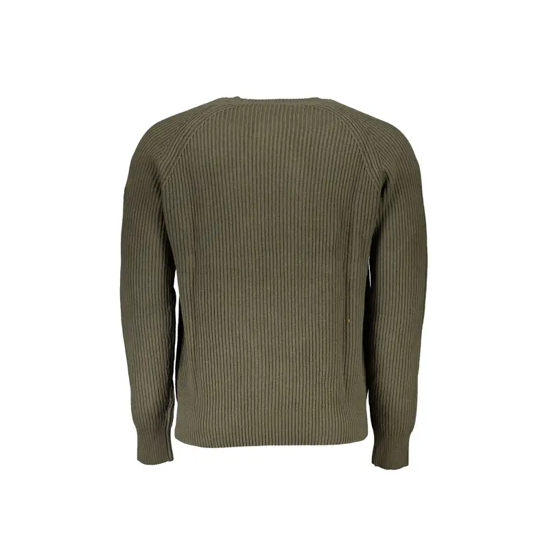 Maglione Uomo Verde Girocollo Maniche Lunghe miniatura 2