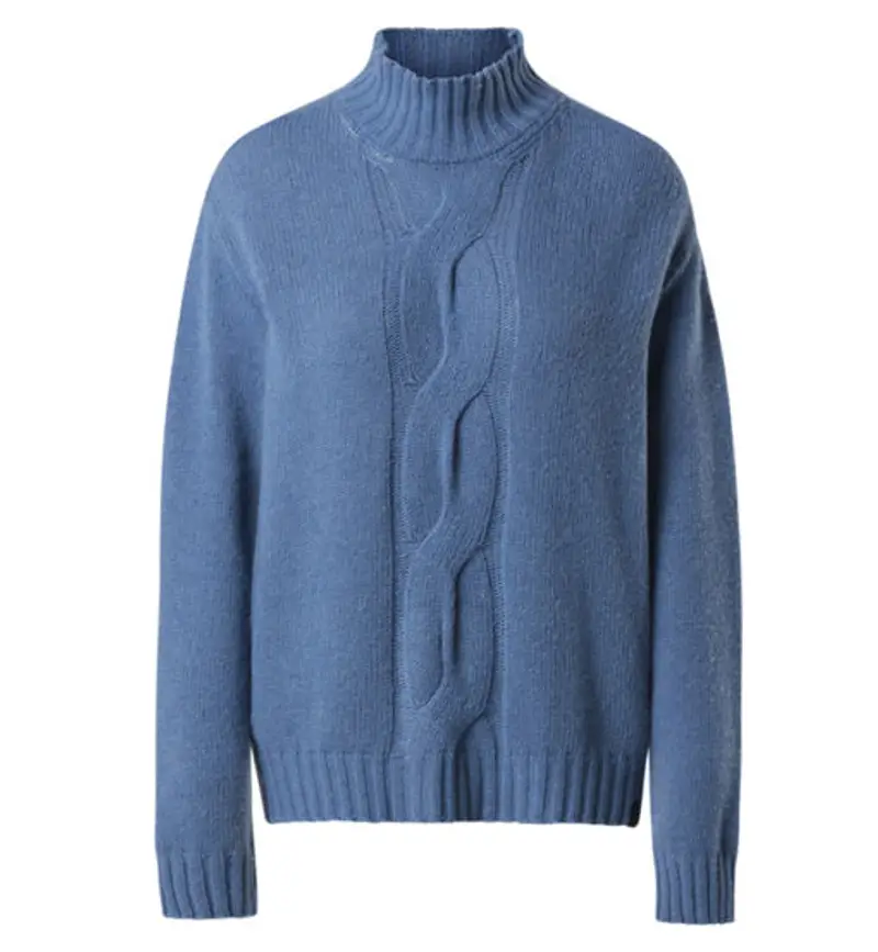 Mockneck 7GG Knitwear W - maglione - donna Blue