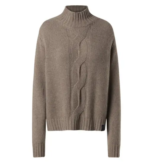 Mockneck 7GG Knitwear W - maglione - donna Light Brown