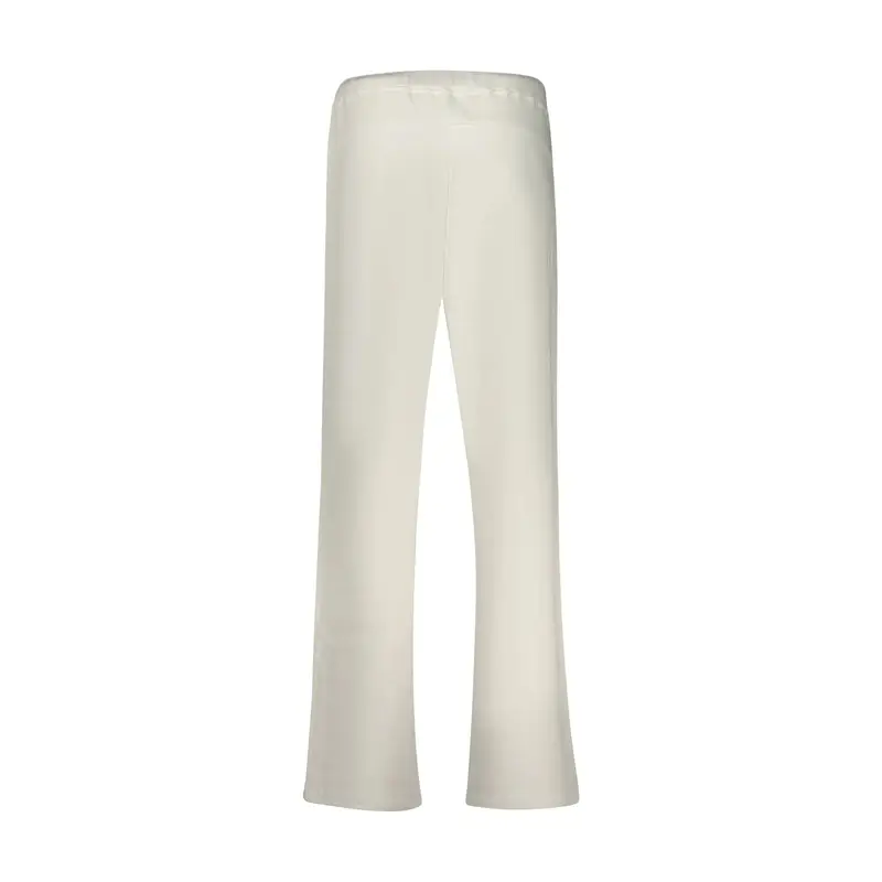 Pantaloni Donna Bianchi Applicazione Logo Bianco miniatura 2