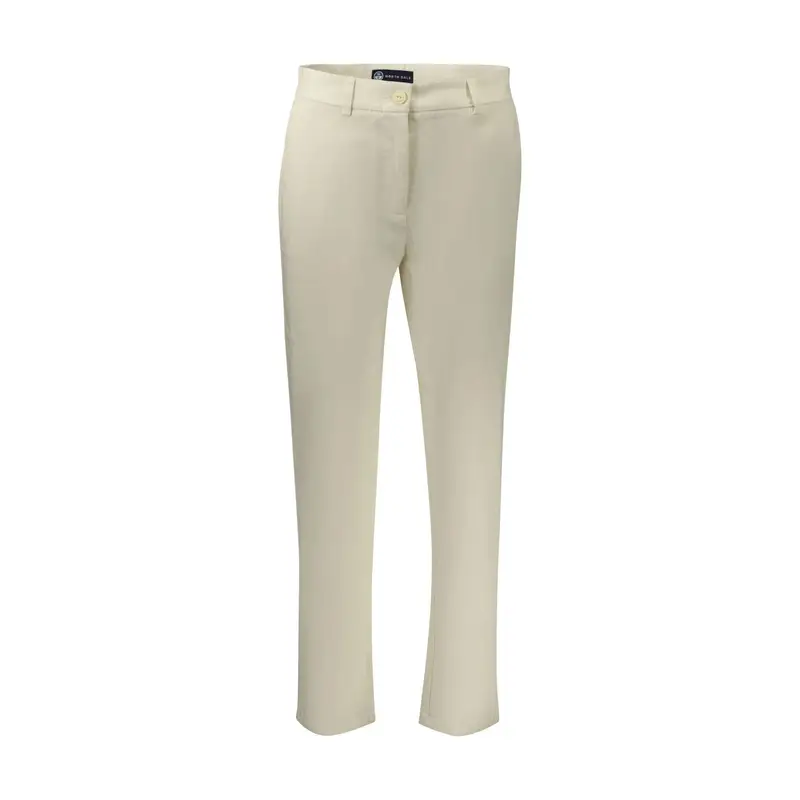 Pantaloni Donna Bianco Ricamo