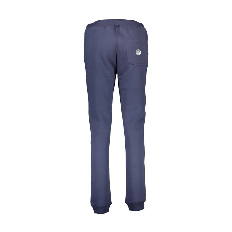 North Sails Pantaloni Donna Blu con Applicazione Logo miniatura 2