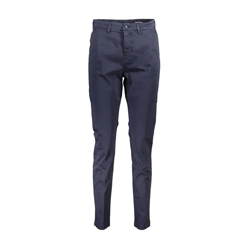 North Sails Pantaloni Donna Blu in Cotone Organico
