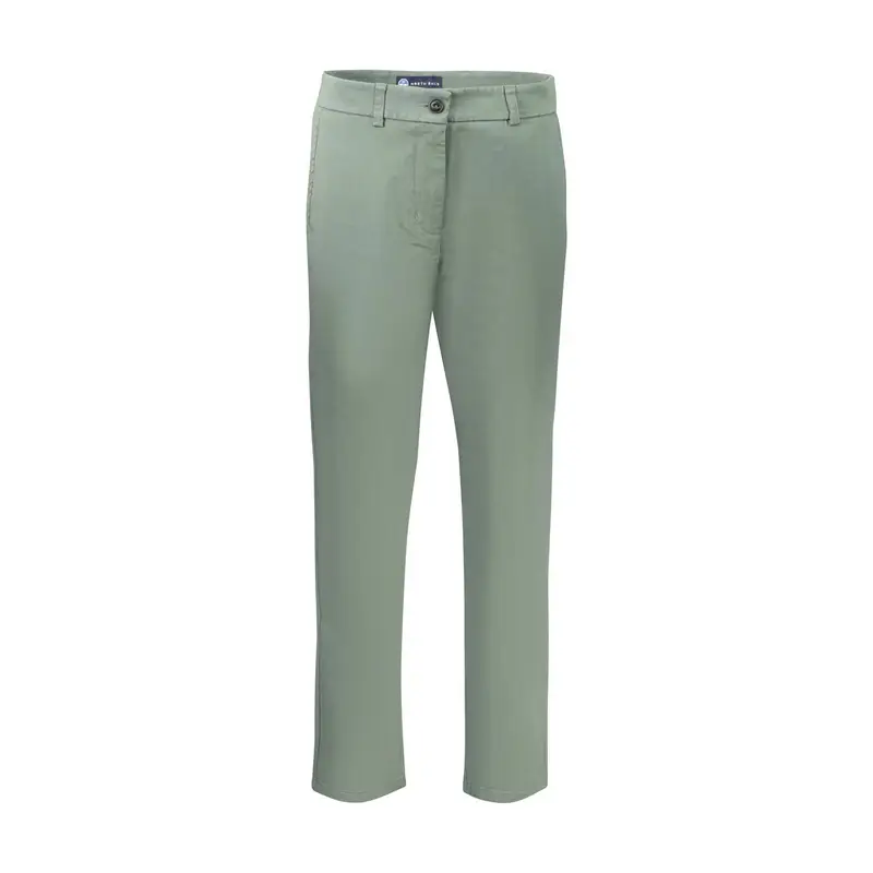 Pantaloni Donna Verde Ricamo