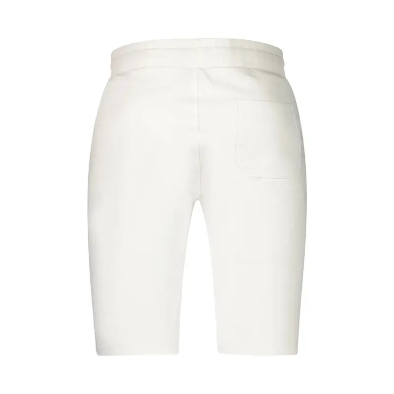 Pantaloni Tuta Corto Uomo Bianco Logo miniatura 2