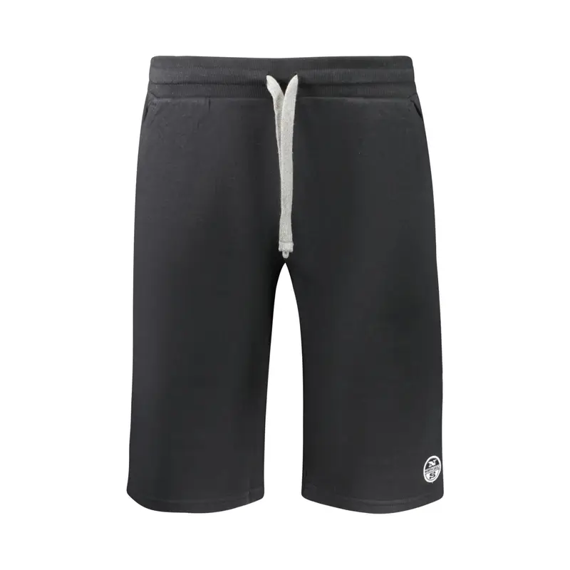 Pantaloni Tuta Corto Uomo Nero Logo