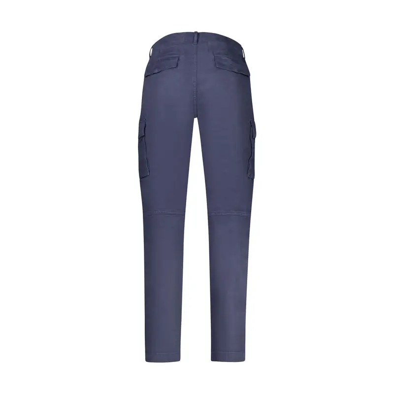 Pantaloni Uomo Blu Ricamo miniatura 2