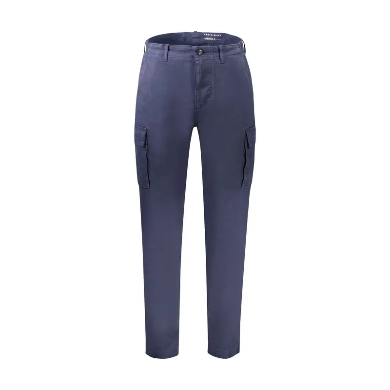 Pantaloni Uomo Blu Ricamo