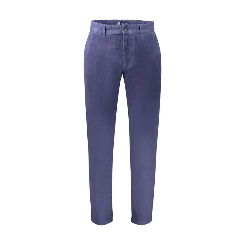 Pantaloni Uomo Blu Ricamo