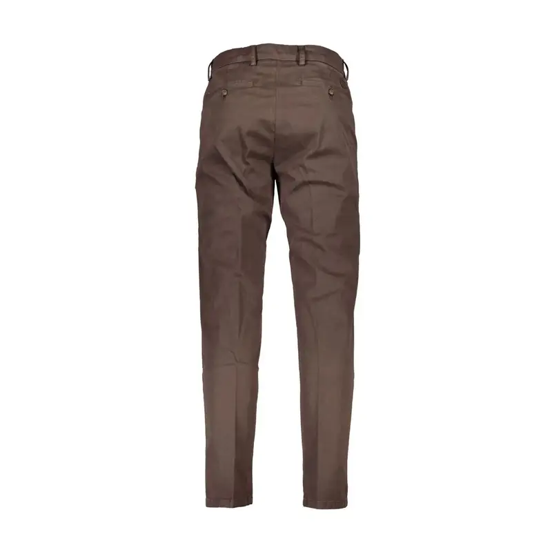 North Sails Pantaloni Uomo Marrone con Applicazione Logo miniatura 2