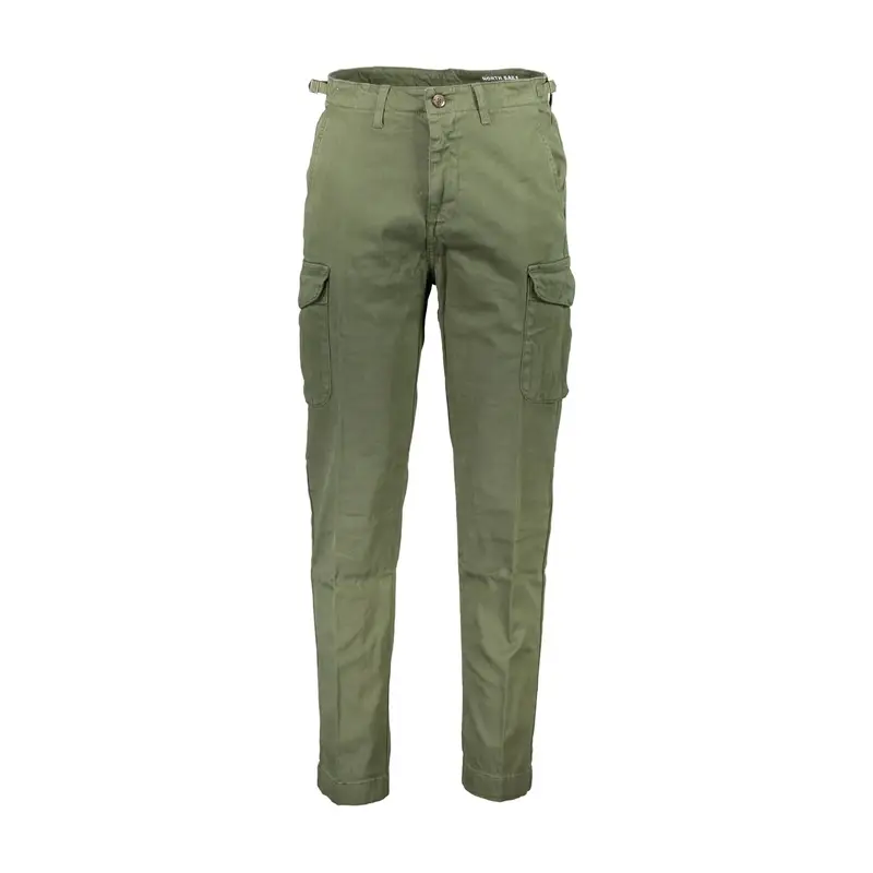 North Sails Pantaloni Uomo Verde con Applicazione Logo