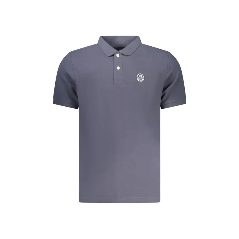 Polo Maniche Corte Uomo Blu Logo