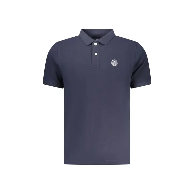 Polo Maniche Corte Uomo Blu Logo miniatura 3