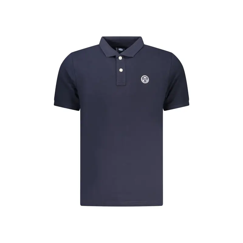 Polo Maniche Corte Uomo Blu Logo