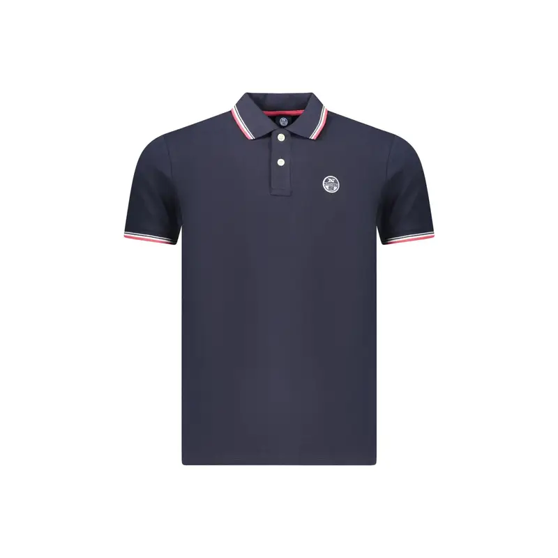 Polo Maniche Corte Uomo Blu Logo