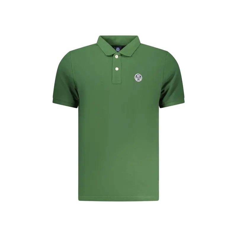 Polo Maniche Corte Uomo Verde Logo