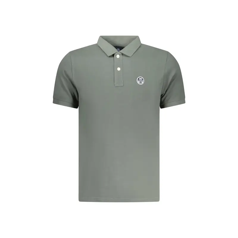 Polo Maniche Corte Uomo Verde Logo