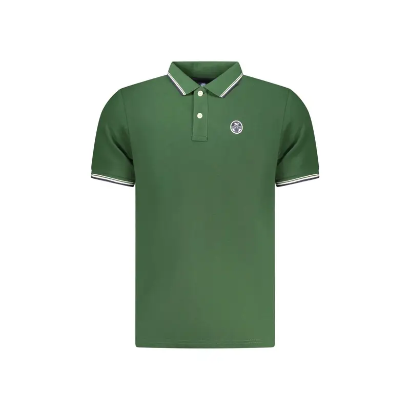 Polo Maniche Corte Uomo Verde Logo