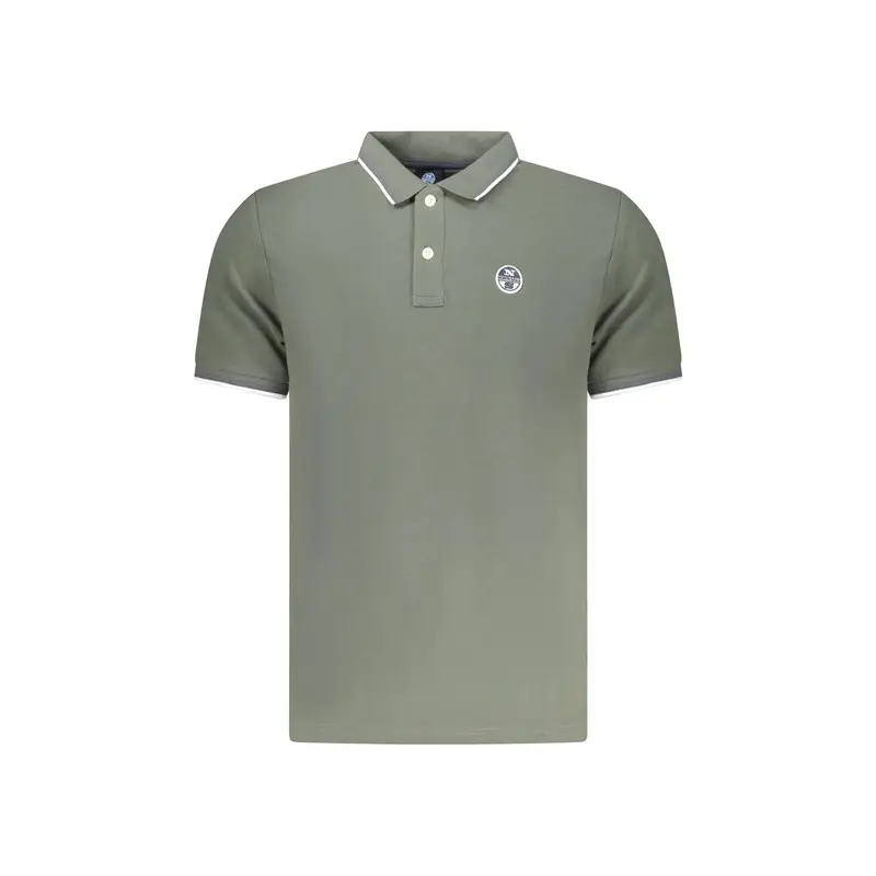 Polo Maniche Corte Uomo Verde Logo
