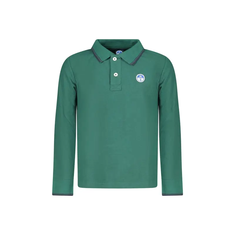 Polo Maniche Lunghe Unisex Verde Logo
