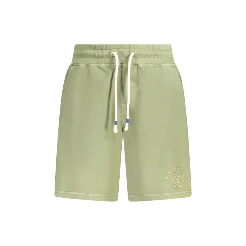 North Sails Pantaloni Uomo Verde con Ricamo