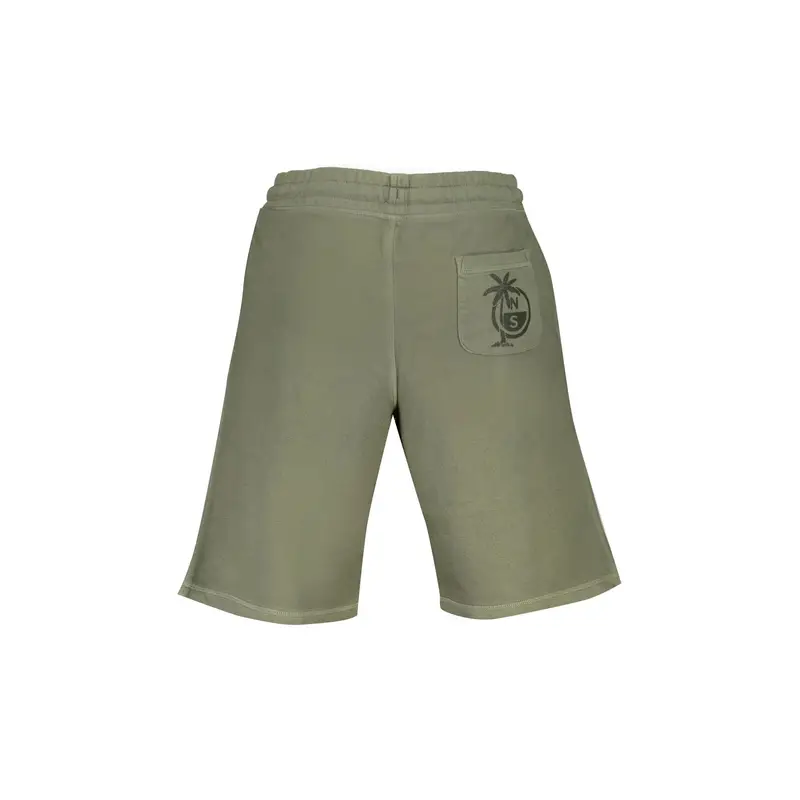 Short Uomo Verde Stampa Logo miniatura 2