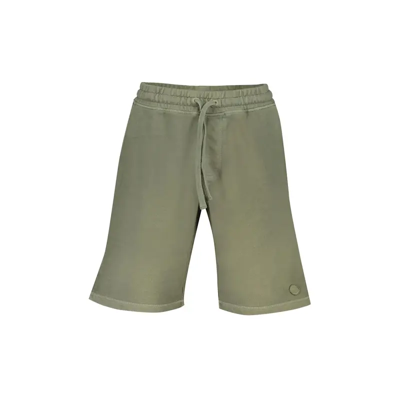 Short Uomo Verde Stampa Logo