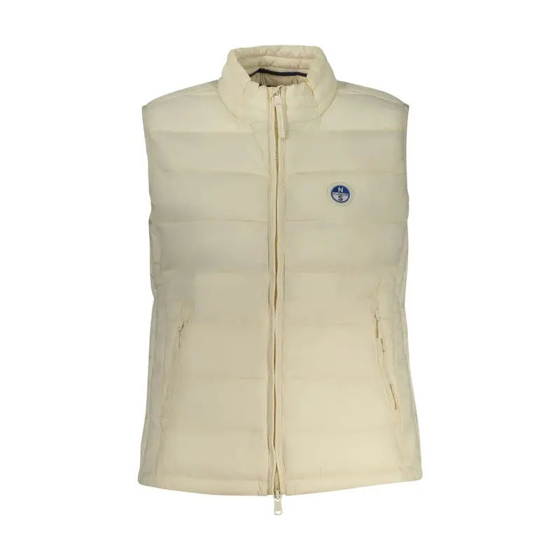 Smanicato Donna Zip Tasche Water Resistant Ocean Positive Logo Bianco