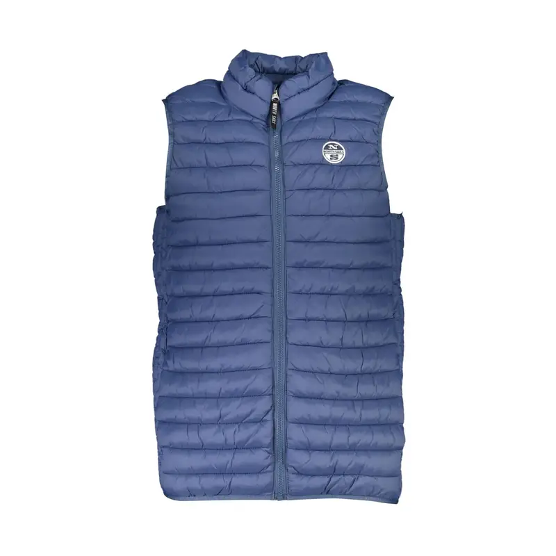 Smanicato Uomo Blu con Logo