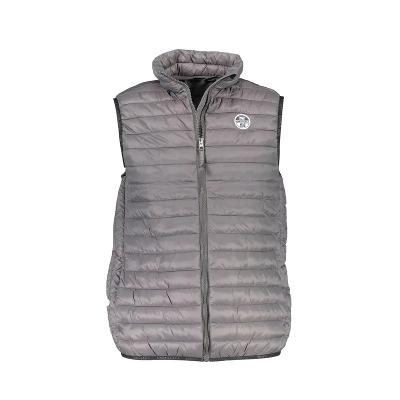 Smanicato Uomo Grigio con Logo