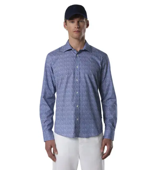 Spread Collar - camicia a maniche lunghe - uomo Blue