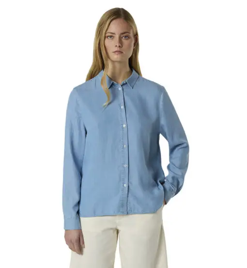Spread Collar Shirt W - camicia a maniche lunghe - donna Blue