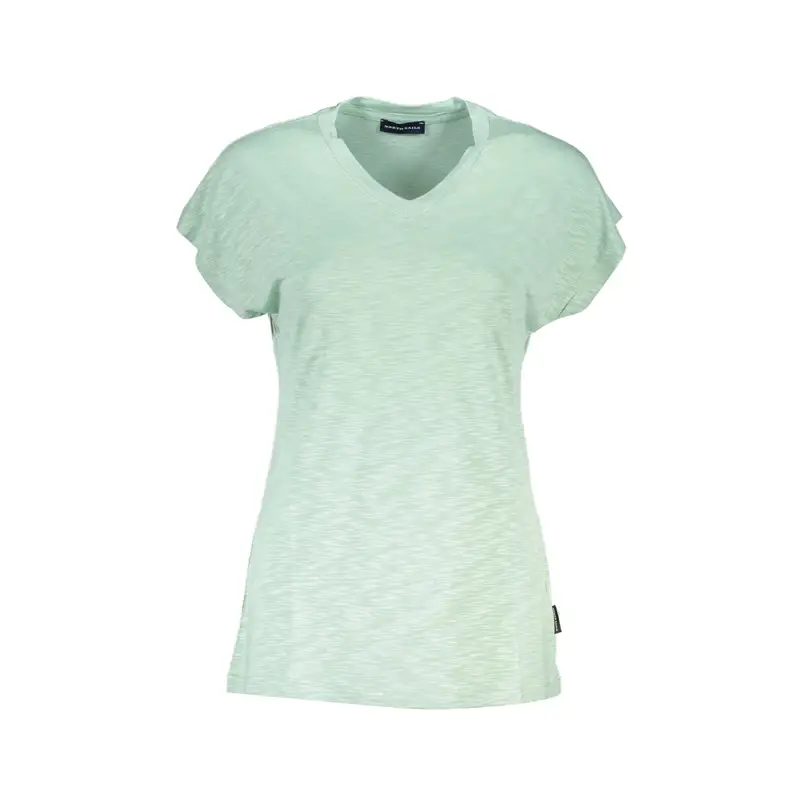 T-Shirt Maniche Corte Donna Verde Logo