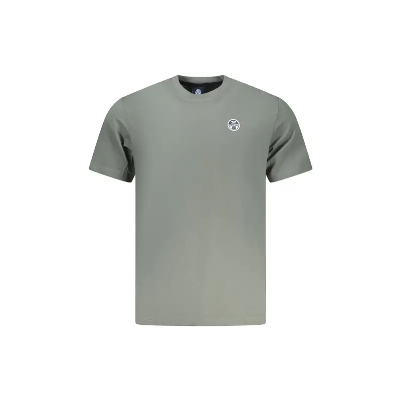 T-Shirt Maniche Corte Uomo Verde Logo