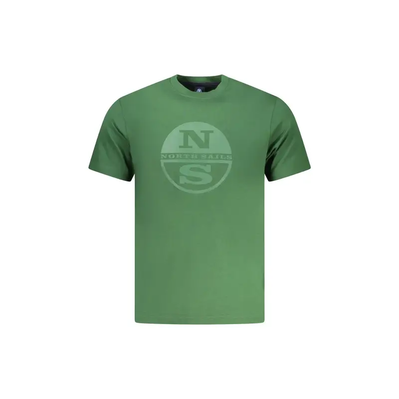 T-Shirt Maniche Corte Uomo Verde Stampa