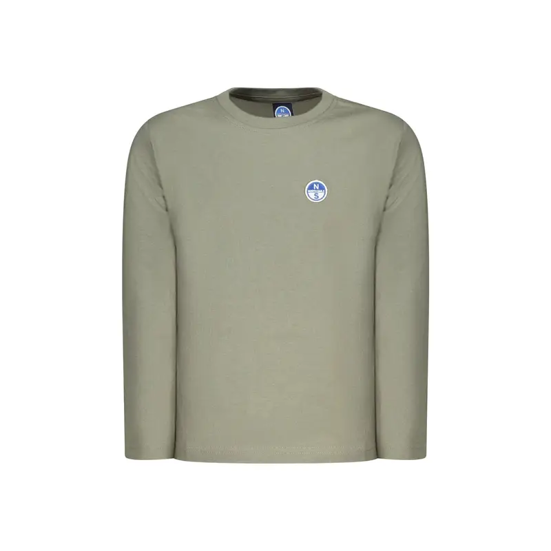 T-Shirt Maniche Lunghe Unisex Verde Logo