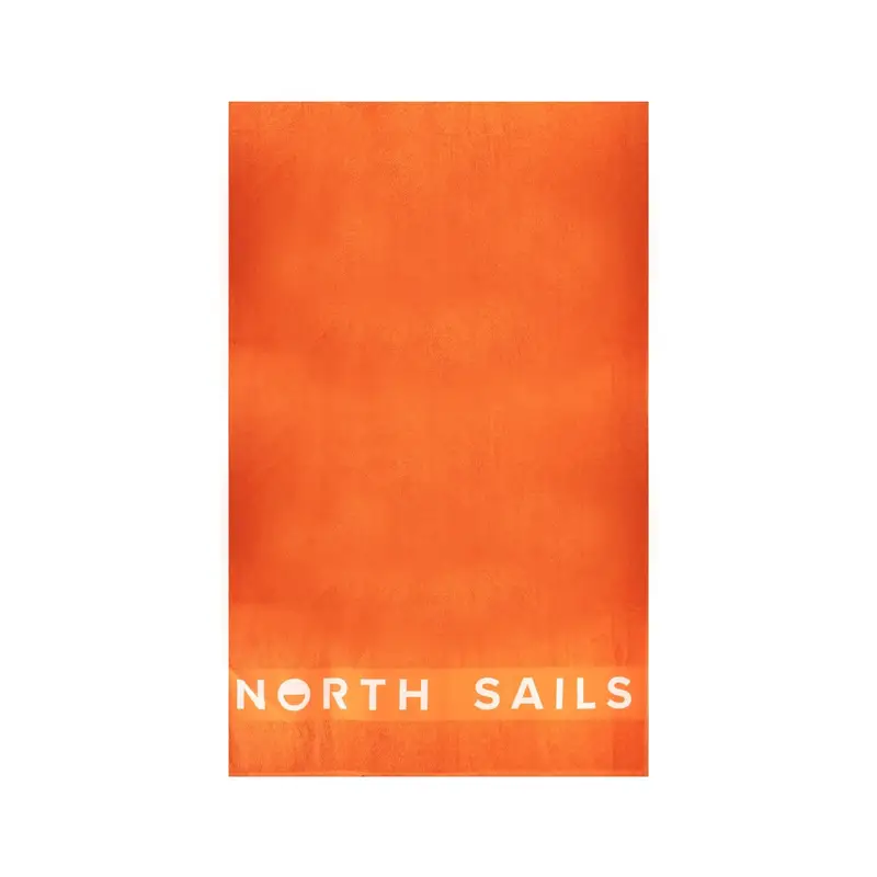 Telo Mare Donna Arancione Stampa Logo