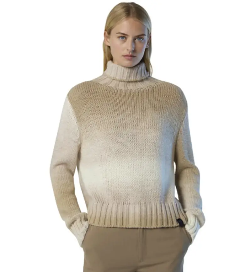 Turtle Neck 3GG Knitwear W - maglione - donna Beige