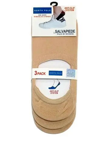 Calzino fantasmino uomo-donna TRI-PACK NP SALVAPIEDE 01