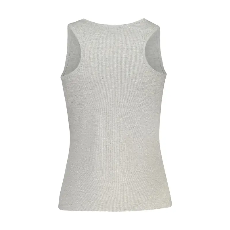 Canotta Donna Grigia Ricamo Logo Grigio miniatura 2