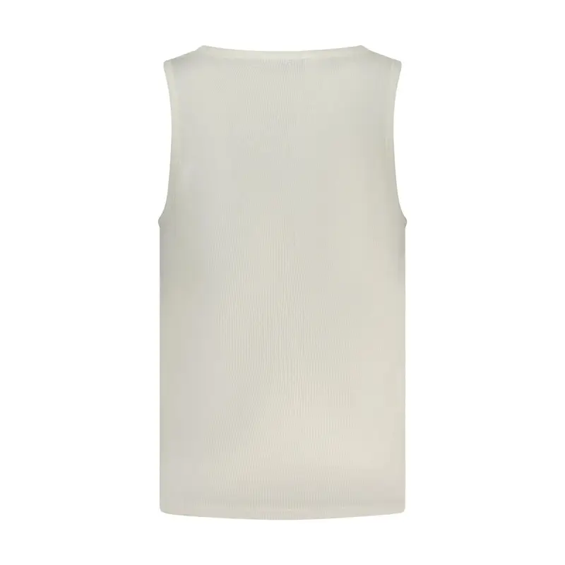 Canotta Uomo Bianca Ricamo Logo Bianco miniatura 2